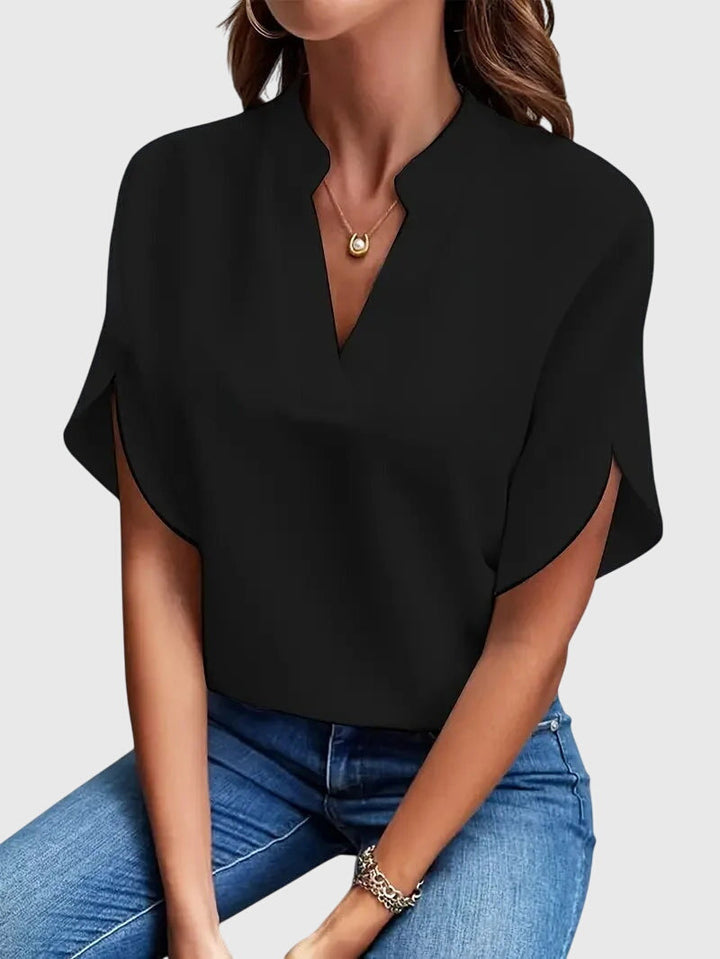 Isabelle | Soft and Elegant V Neck Shirt