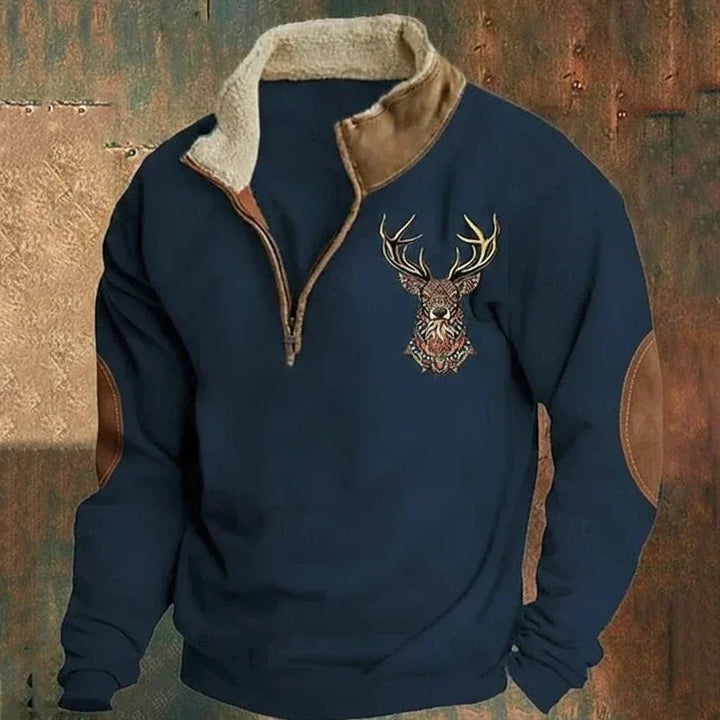 Sander | Zipped Winter Jumper, Soft and Windproof