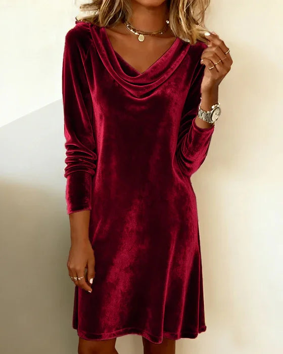 Joëlle | Loose Velvet Dress