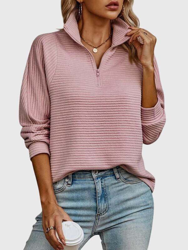 Christine | Elegant Half-Zip Sweater
