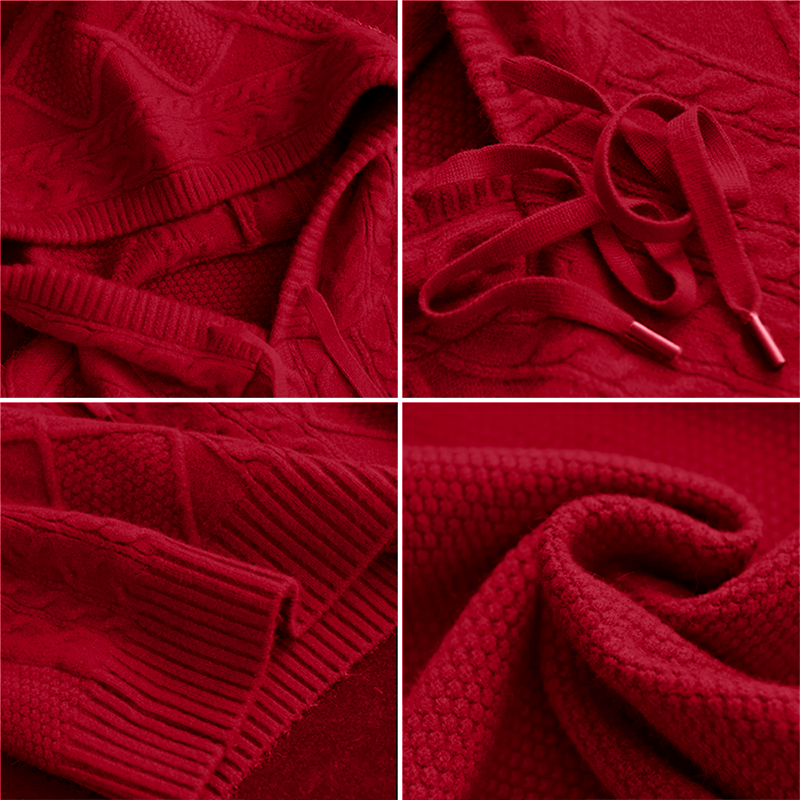 Julie | Cable Knit Hoodie