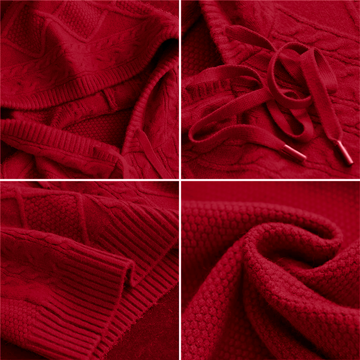 Julie | Cable Knit Hoodie