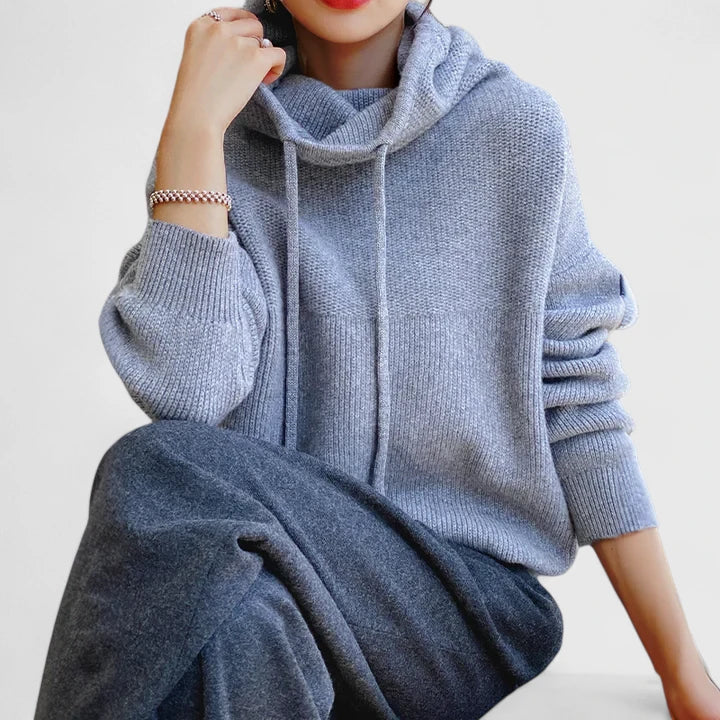 Jeanne | Comfortable Knitted Hoodie