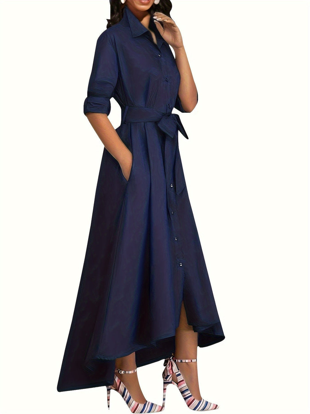 Martine | Perfect Buttoned Maxi Dress for Parties