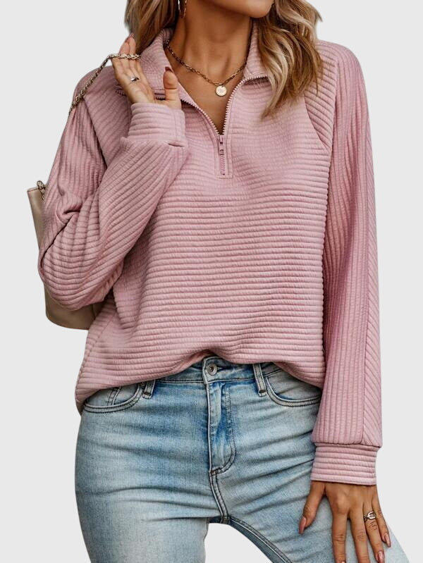 Christine | Elegant Half-Zip Jumper