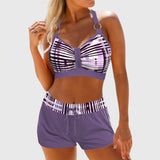 Urtė™ | Aukšto liemens rumbuotas bikinis