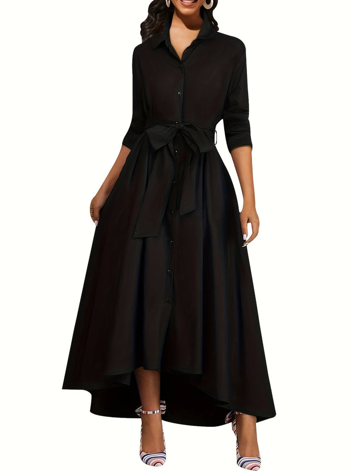 Martine | Perfect Buttoned Maxi Dress for Parties