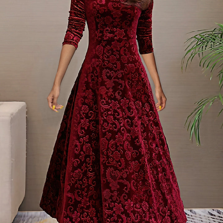 Sandrine | Velvet Elegance Dress for the Festivities
