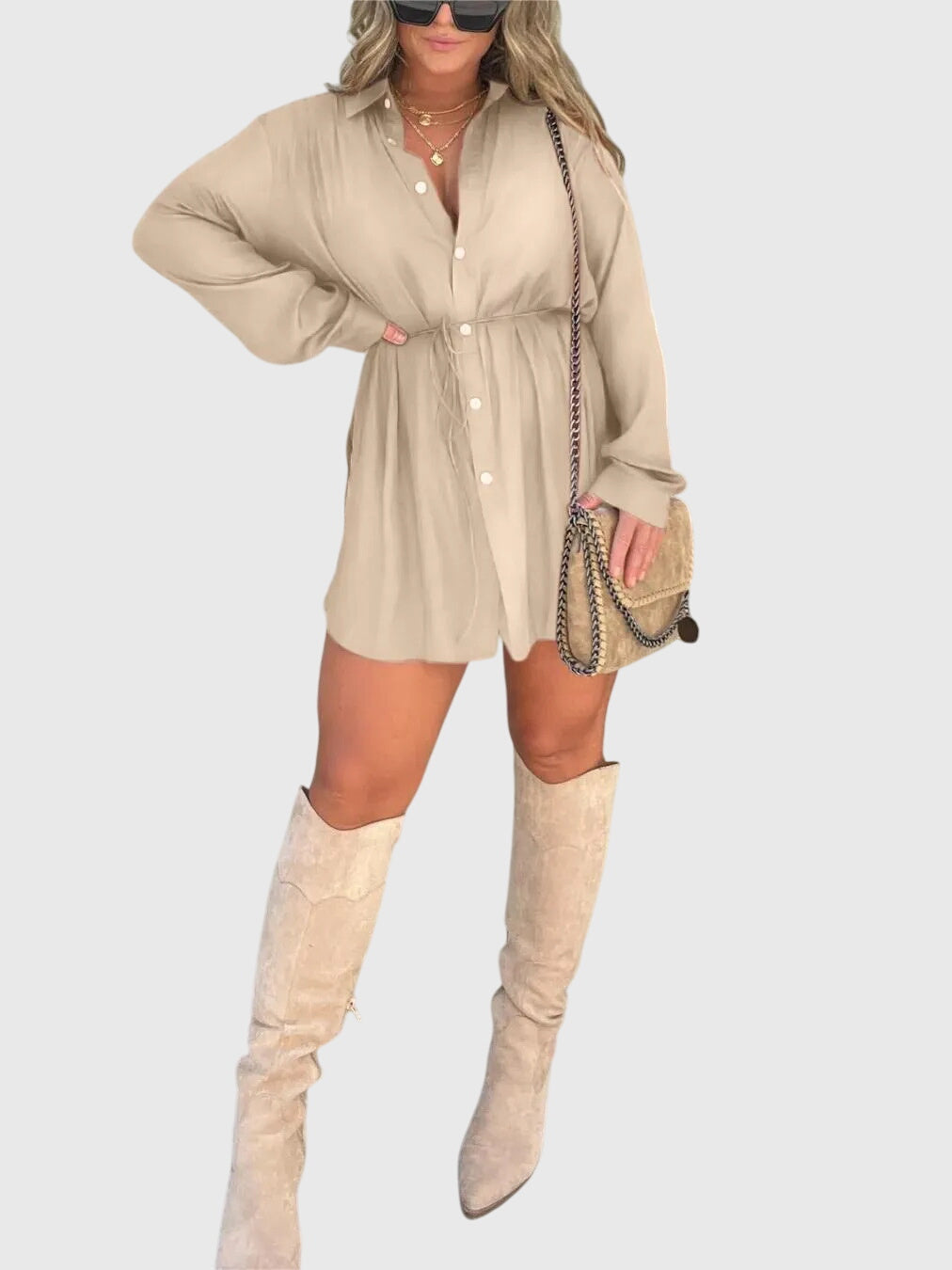 Sylvie | Elegant Pinafore Dress
