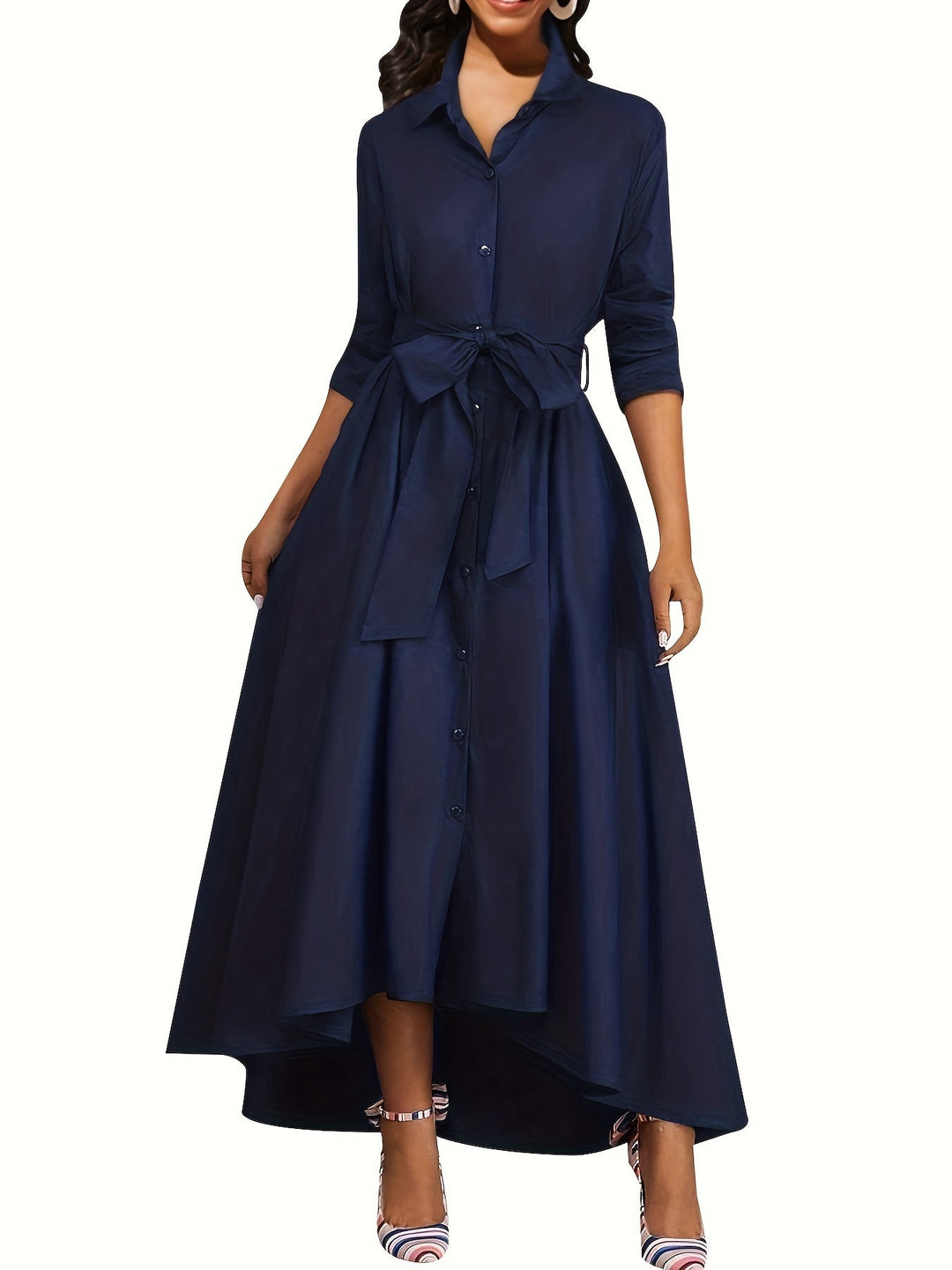 Martine | Perfect Buttoned Maxi Dress for Parties
