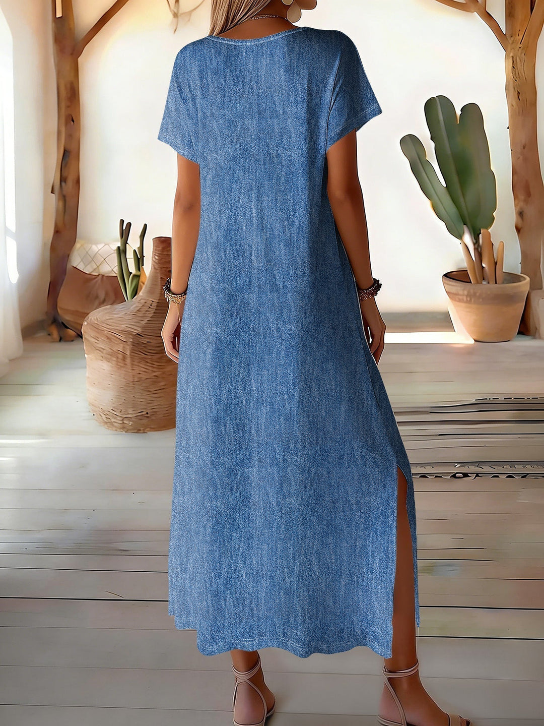 Léontine | Retro Denim Dress