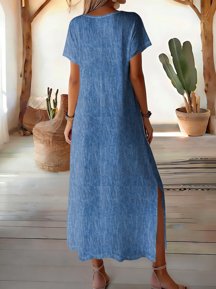 Léontine | Retro Denim Dress