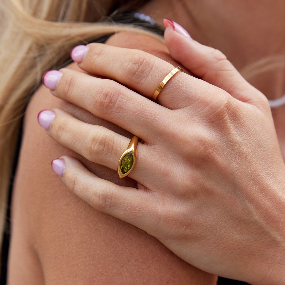 Arizona Green Crystal Ring