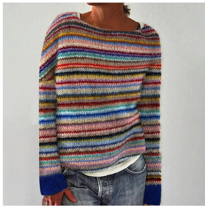 Ethel | Nordic-Patterned Cable Knit Jumper