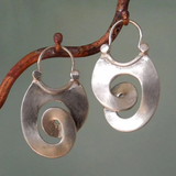 Vintažiniai sidabriniai auskarai