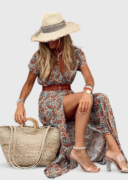 Caroline | Elegant Boho Maxi Dress