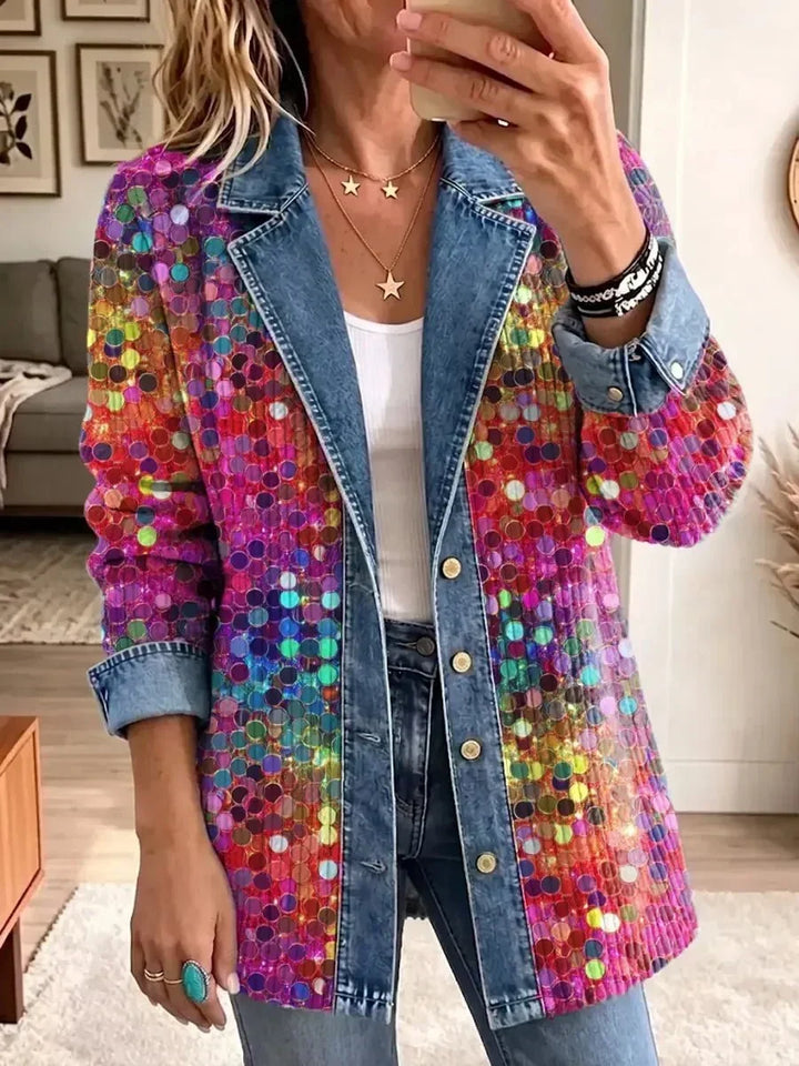 Emer | Expressive Jacket with Sequin Pattern
