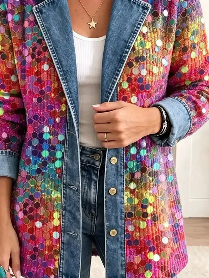Emer | Expressive Jacket with Sequin Pattern