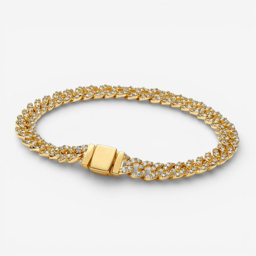 Cuban Bracelet in Moissanite