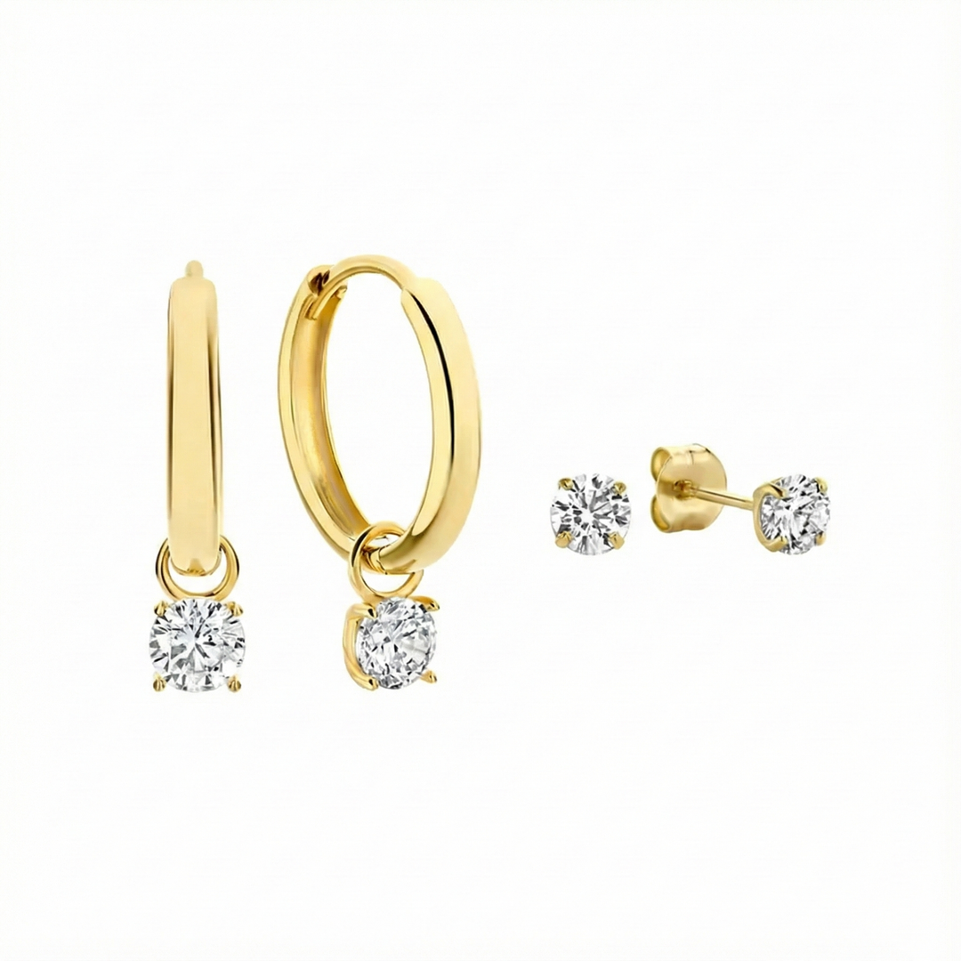 Moon Tears Earring Set
