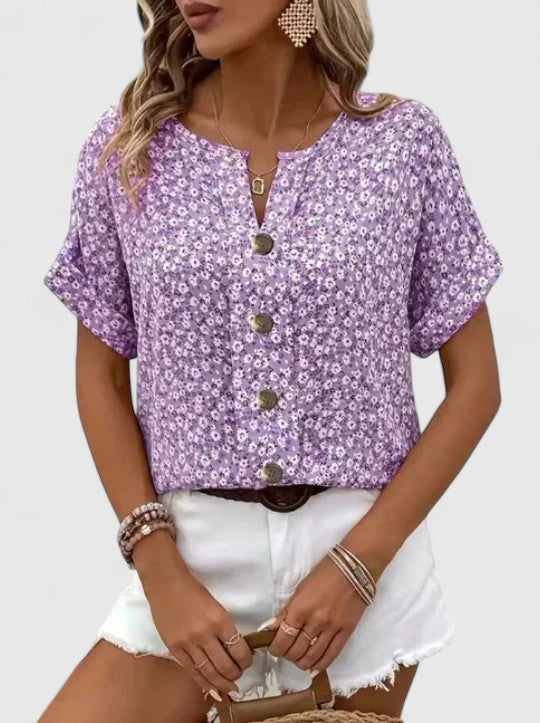 Isabelle | Elegant Floral Summer Top