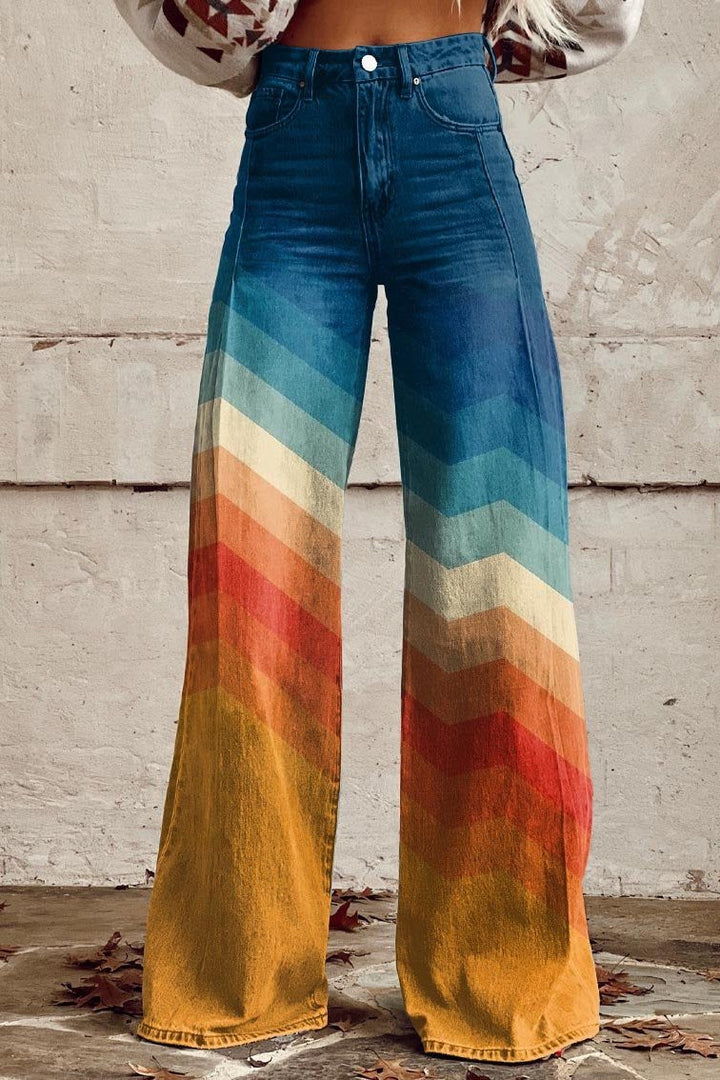 Agnès | Natural Pattern Trousers