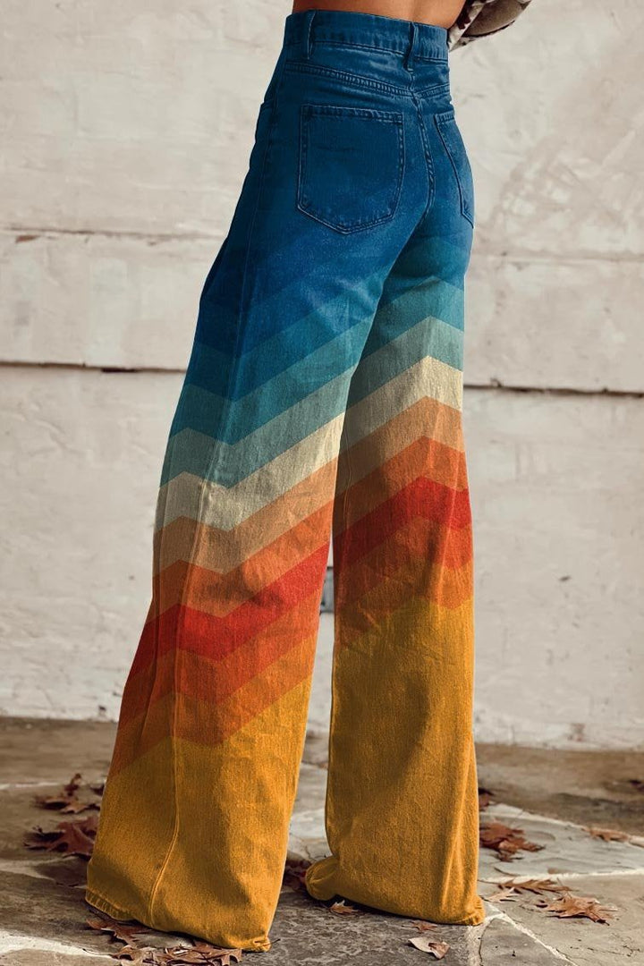 Agnès | Natural Pattern Trousers