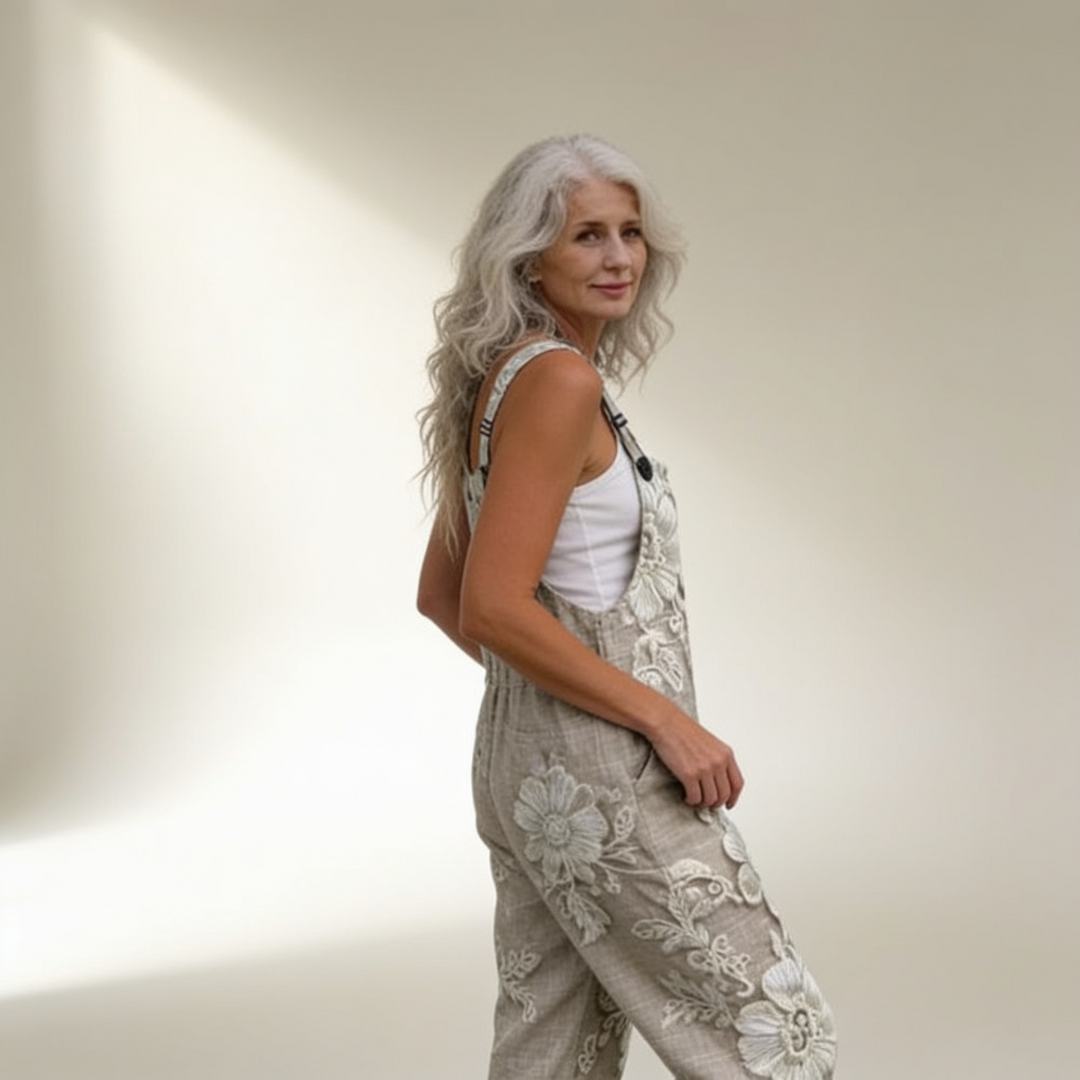 Sophie | Refined luminous embroidered flowers