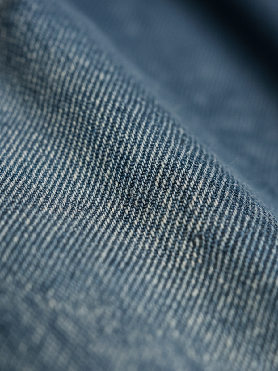 Capucine | Vintage Washed Denim Maxi Dress