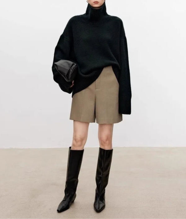 Beatrice | Cable Knit Roll Neck Jumper
