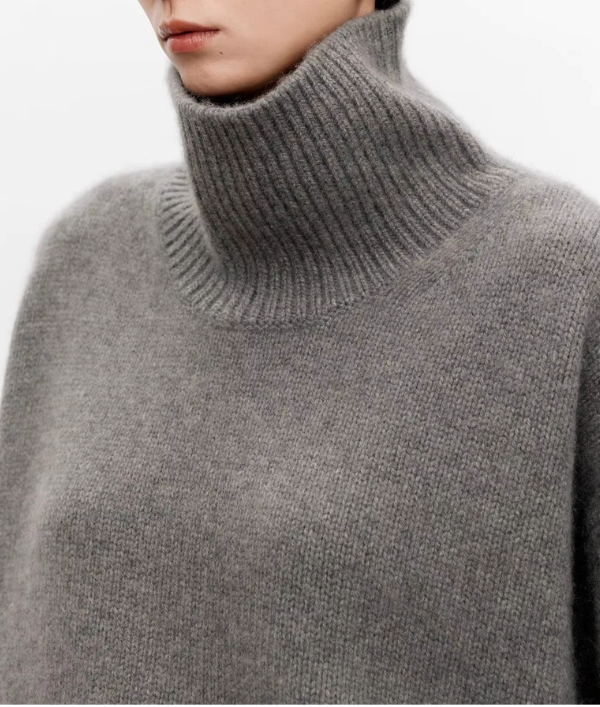 Beatrice | Cable Knit Roll Neck Jumper