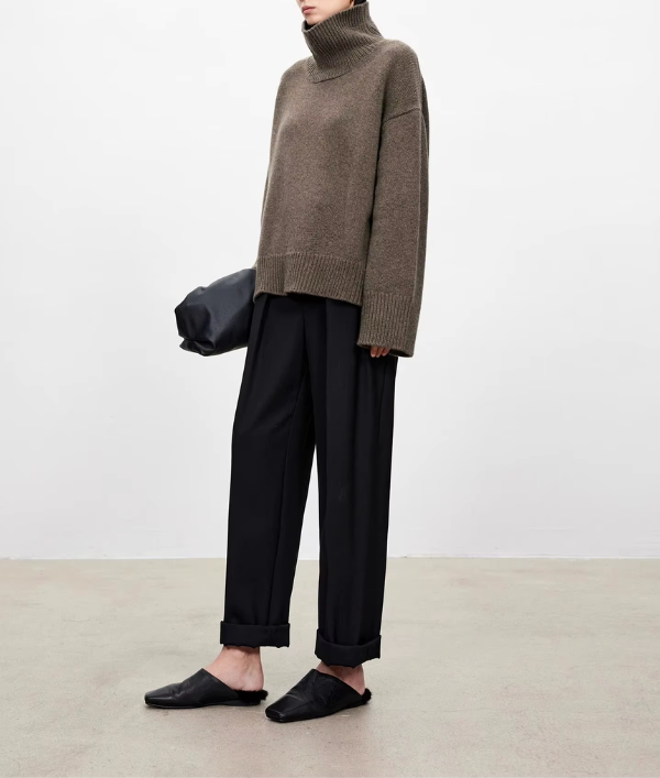 Beatrice | Cable Knit Roll Neck Jumper