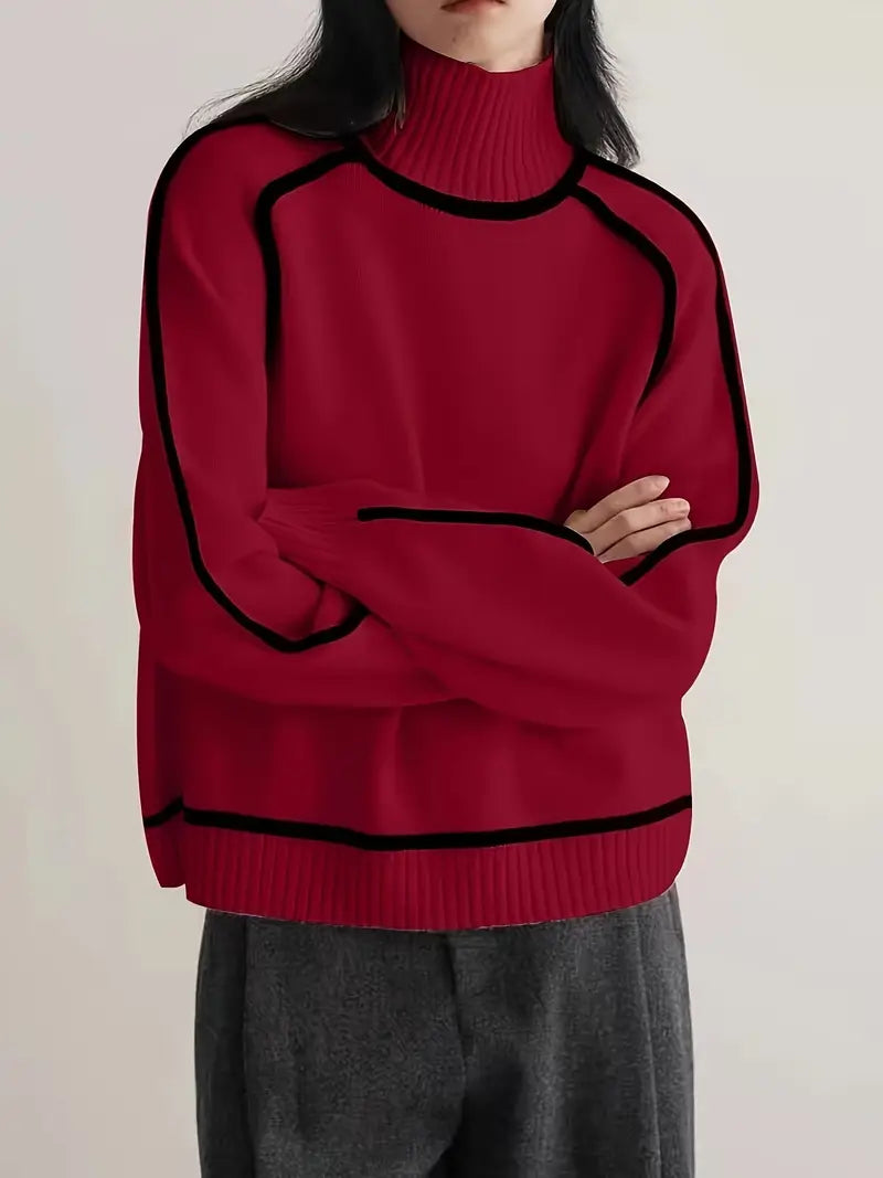 Sandrine | Elegant Roll Neck Jumper