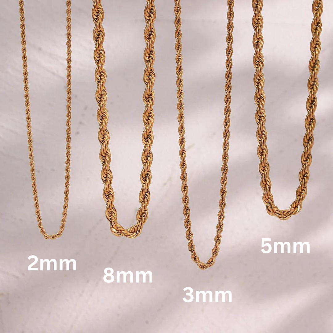 Hélène – Gold necklace with punctuated decoration