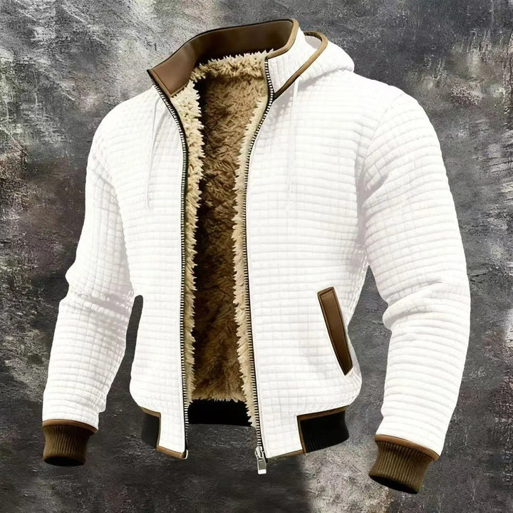 Lucas | Warm Quilted Bomber Jacket with Hood