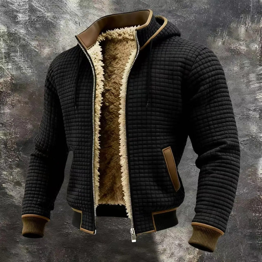 Lucas | Warm Quilted Bomber Jacket with Hood