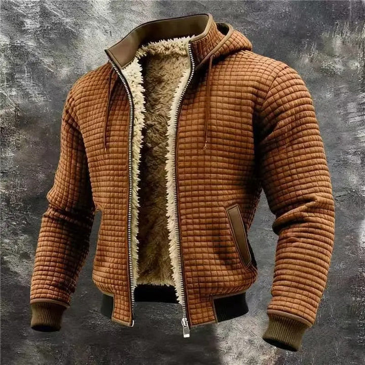 Lucas | Warm Quilted Bomber Jacket with Hood