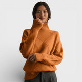 Sinéad™ | Cashmere Roll-Neck Jumper