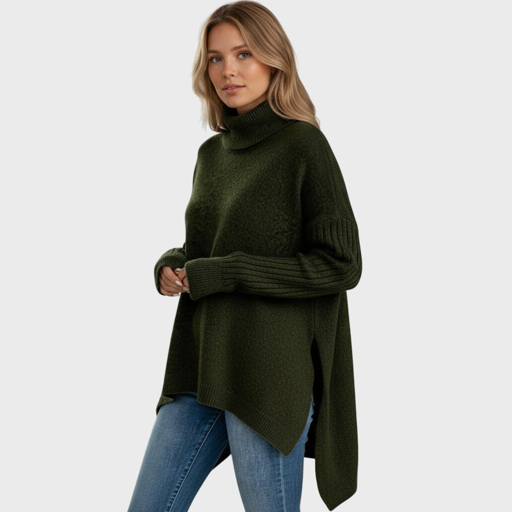 Caoimhe™ | Textured Roll-Neck Jumper