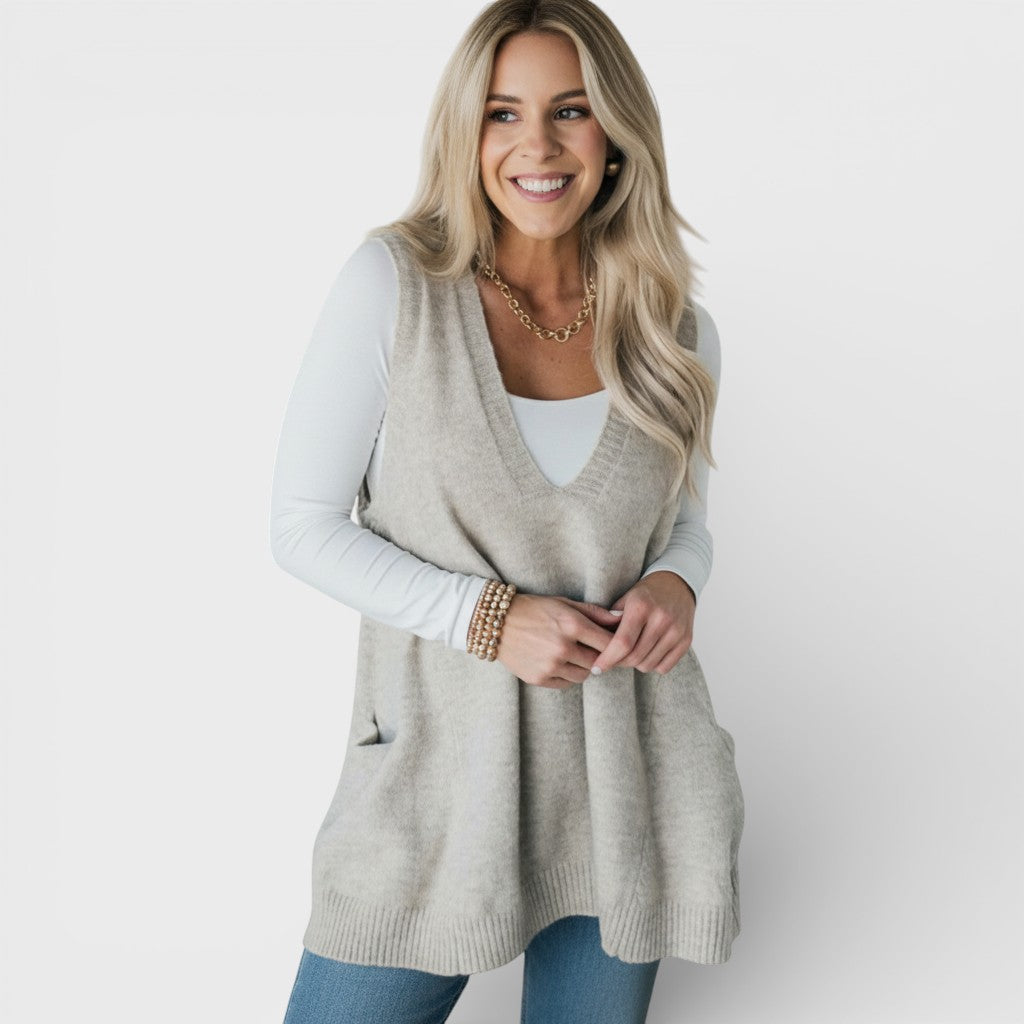 Bláthnaid™ | A-Line Knit Waistcoat