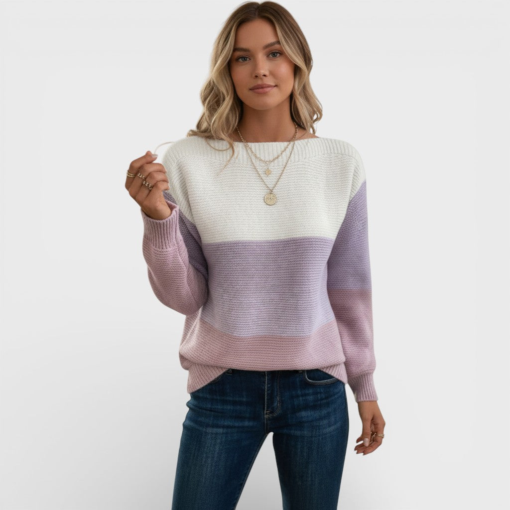 Aoife™ | Tricolour Pattern Jumper