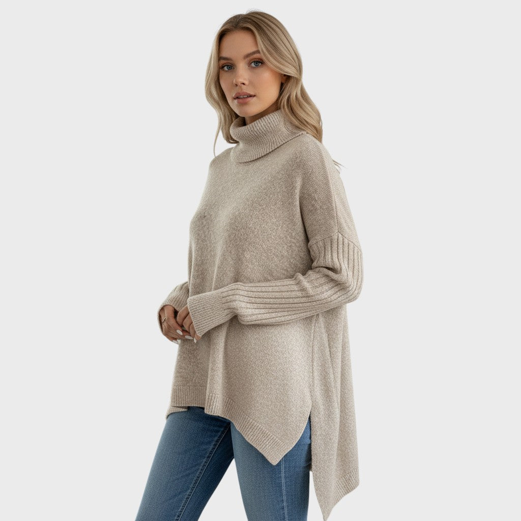Caoimhe™ | Textured Roll-Neck Jumper