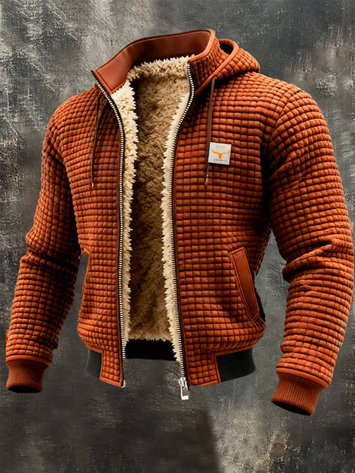 Henrik | Hooded Jacket in Waffle Knit with Lining
